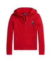 Polo Ralph Lauren Big Girls Bear Cotton Full-Zip Sweatshirt