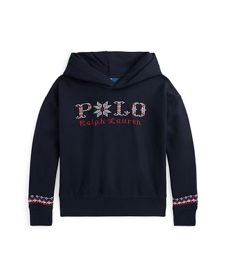 Polo Ralph Lauren Big Girls Logo Fleece Hoodie Sweatshirt