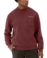 Champion Men's Washed Pocket Crewneck Sweatshirt