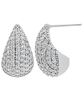 Macy's Cubic Zirconia Pave Teardrop Earrings