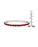 Macy's Simulated July Birthstone Tennis Stretch Bracelet