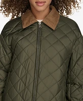 Levi's Women's Diamond Quilted Bomber with Corduroy Collar