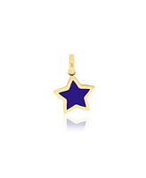 The Lovery Lapis Star Charm 14K Gold 10 millimeters