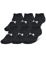 Under Armour Men's Training Cotton 6-Pk. Moisture-Wicking No-Show Socks