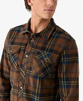 O'Neill Men's Glacier Plaid Superfleece Button Shirt