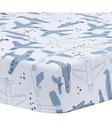 Bedtime Originals Little Aviator 3-Piece Airplane Nursery Baby Crib Bedding Set