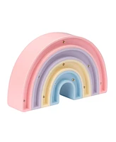 Bedtime Originals Rainbow Hearts Table Top Night Light Soft-Glow Led Lamp