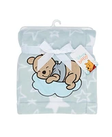 Bedtime Originals Disney Baby Starlight Pooh Blue/White Soft Fleece Baby Blanket