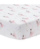 Lambs & Ivy Ballerina Baby 3-Piece Infant Nursery Baby Crib Bedding Set - Pink