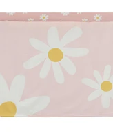 Lambs & Ivy Daisy Dreams 3-Piece Pink/White Baby Nursery Crib Bedding Set