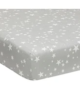 Lambs & Ivy Milky Way Blue/Gray Space Galaxy 4-Piece Nursery Baby Crib Bedding Set