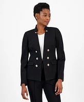 Tahari Asl Women's Ponte Faux Double-Breasted Jacket