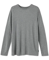 Saxx Men's Snooze Relaxed-Fit Heathered Long-Sleeve Sleep T-Shirt