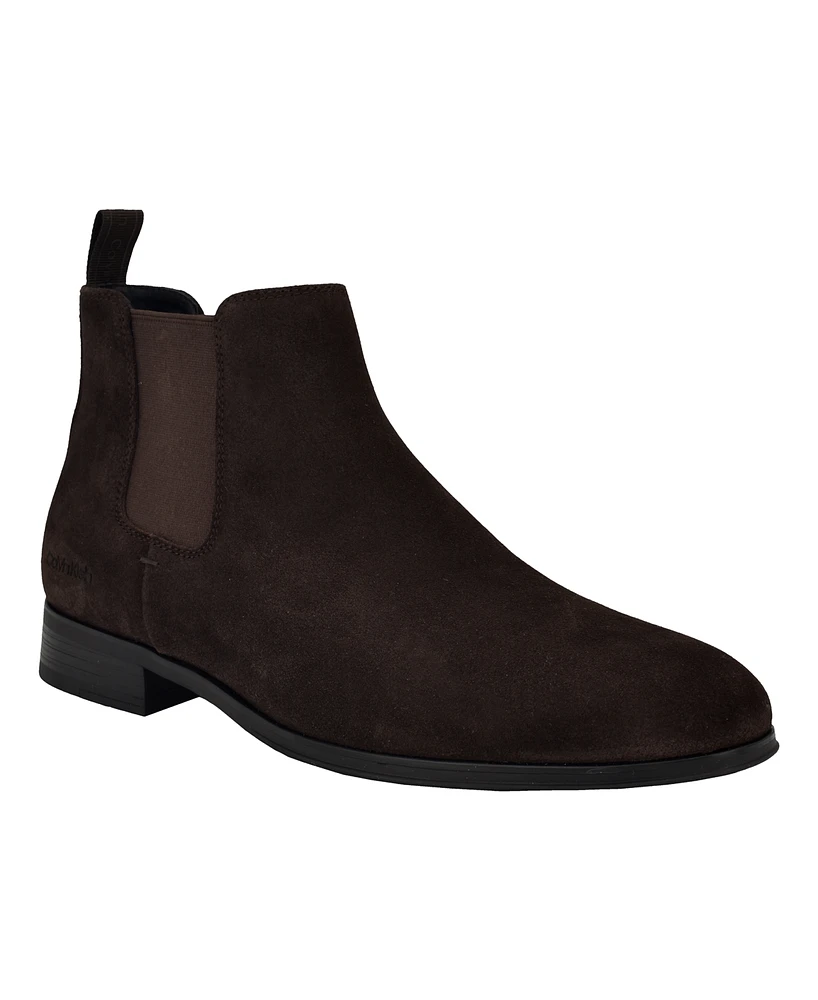 Calvin Klein Men's Donto Slip-On Pointy Toe Boots