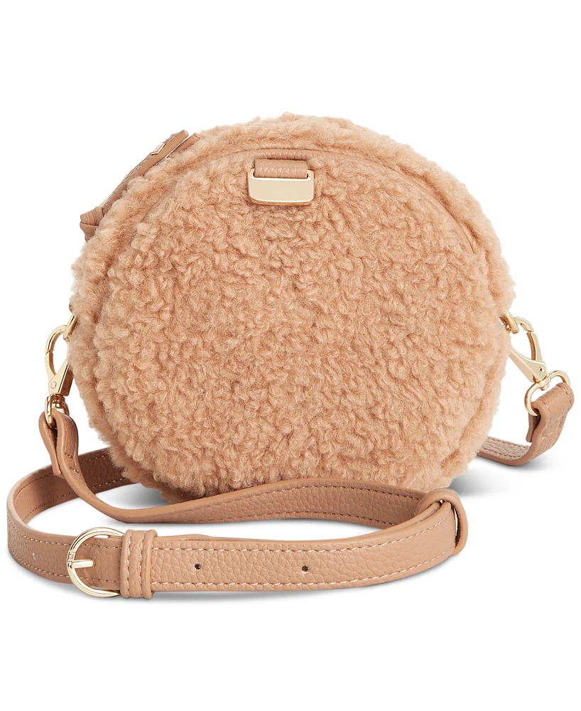 On 34th Kelbyy Mini Sherpa Crossbody, Created for Macy's