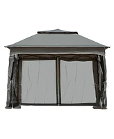 Streamdale Furniture 11' Pop Up Canopy with Removable Netting and Carry Bag