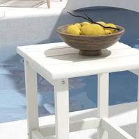 Hdpe Adirondack Side Table for Patio, Balcony, Pool