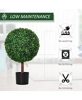 Streamdale Furniture 23.5" Artificial Boxwood Ball Topiary