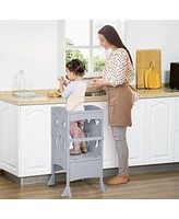 Streamdale Furniture Foldable Toddler Kitchen Helper Stool