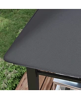 Soft Top Patio Gazebo with Geometric Roof