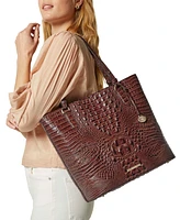 Brahmin Ezra Kairos Embossed Leather Tote Bag