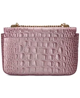 Brahmin Rosa Melbourne Embossed Leather Crossbody Bag