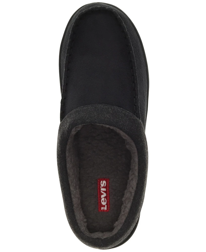 Levi's Men's Victor Faux-Sherpa Slippers