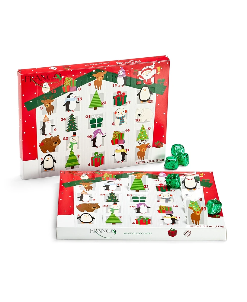 Frango Chocolates Holiday Milk Mint Chocolate Advent Calendar, 2 Pack