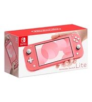 Nintendo Switch Lite Coral Bundle With Mario Kart 8 Deluxe Game