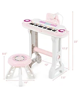 Sugift 37-key Kids Electronic Piano Keyboard Playset