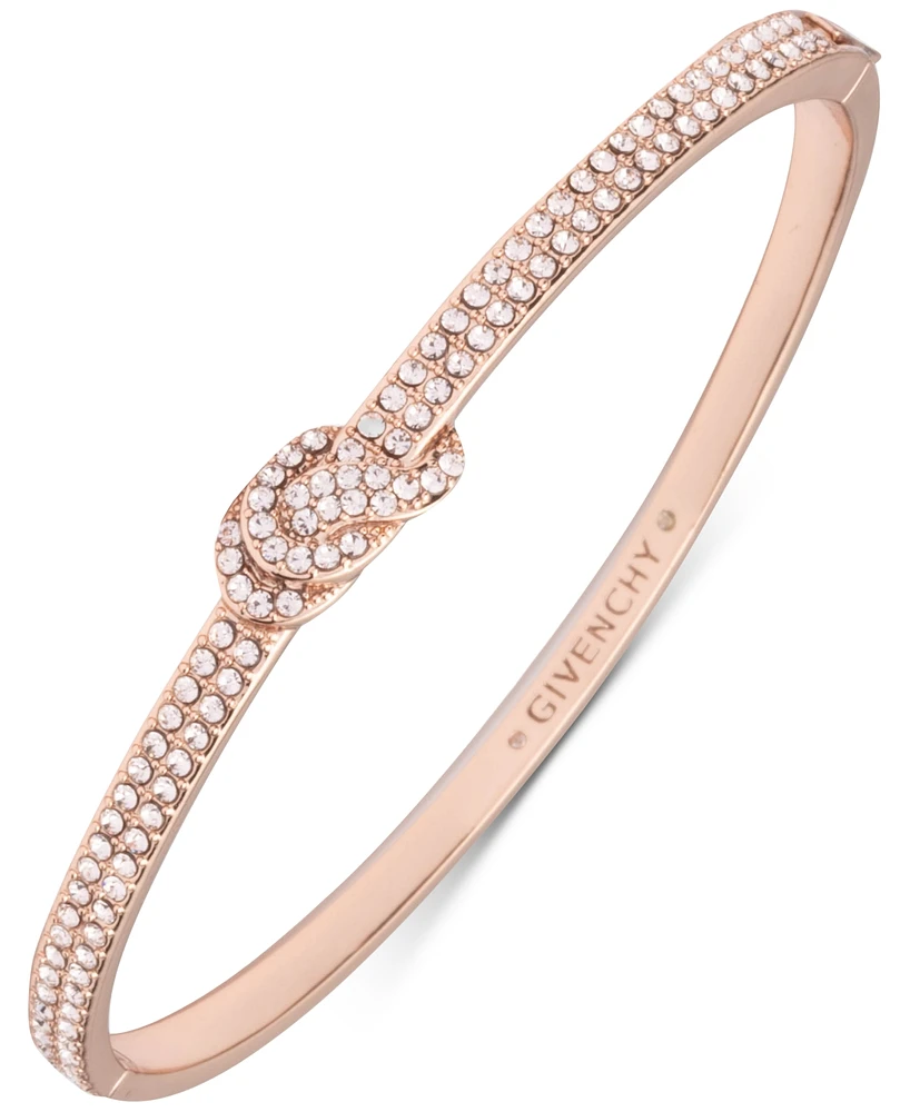 Givenchy Crystal Pave Knot Bangle Bracelet