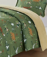 Mi Zone Kids Heath Forest Animals Plush Reversible -Pc. Comforter Set