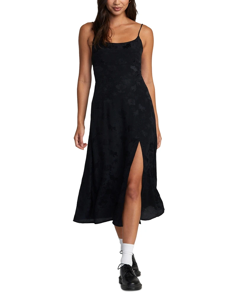 Rvca Juniors' Invisible Man Side-Slit Midi Dress