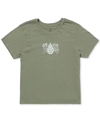 Volcom Juniors' Cupid Cotton Logo Graphic Baby T-Shirt