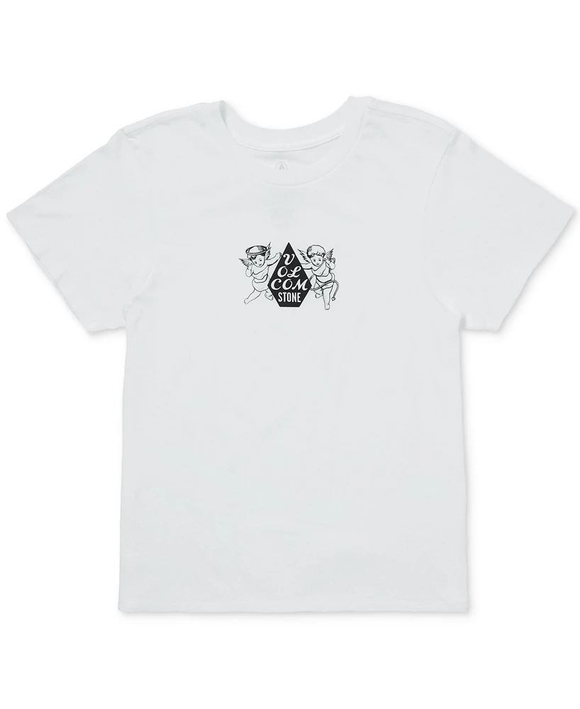 Volcom Juniors' Cupid Cotton Logo Graphic Baby T-Shirt