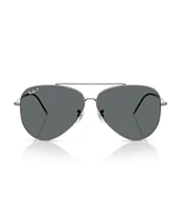 Ray-Ban Unisex Aviator Reverse Polarized Sunglasses