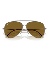 Ray-Ban Unisex Aviator Reverse Polarized Sunglasses