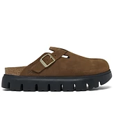 Birkenstock Women's Boston Chunky Suede Leather Platform Sandals from Finish Line