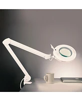 Brightech Lightview Pro 33 in. Dimmable Magnifying Led Desk Clamp Lamp (2.25X)
