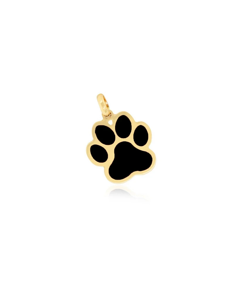 The Lovery Onyx Paw Charm 14K Gold