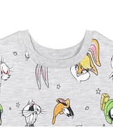 Space Jam Toddler Girls Looney Tunes Sylvester Bugs Bunny Daffy Duck French Terry Sweatshirt to
