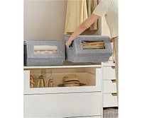 Slickblue Stackable Storage Bins Set of 2