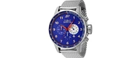 Invicta Men's 44946 S1 Rally Quartz Chronograph Blue, Antique Silver Dial Watch