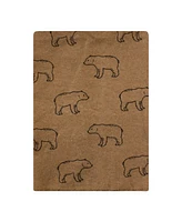 Hudson Baby Cotton Flannel Burp Cloths Bundle, Brown Bear, One Size