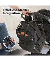 KeaBabies Rove Diaper Bag with Changing Pad, Waterproof Baby Bag, Travel