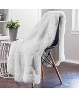 Chanasya Premium Wolf Faux-Fur Fuzzy Throw, 50" x 60"