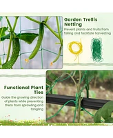 Sugift 74 Inch Tall Garden Trellis for Flower Vine Vegetable Fruit Pea