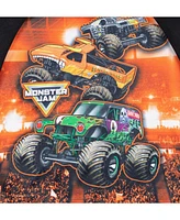 Monster Jam Toddler Boys Maximum Destruction El Toro Loco Grave Digger Fleece Pullover Hoodie to