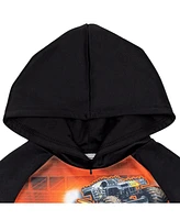 Monster Jam Toddler Boys Maximum Destruction El Toro Loco Grave Digger Fleece Pullover Hoodie to