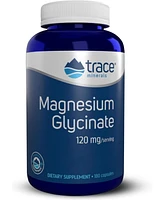 Trace Minerals Magnesium Glycinate Capsules | 120 mg Supports Normal Sleep, Calm Mood, and Maintains Normal Muscle, Liver